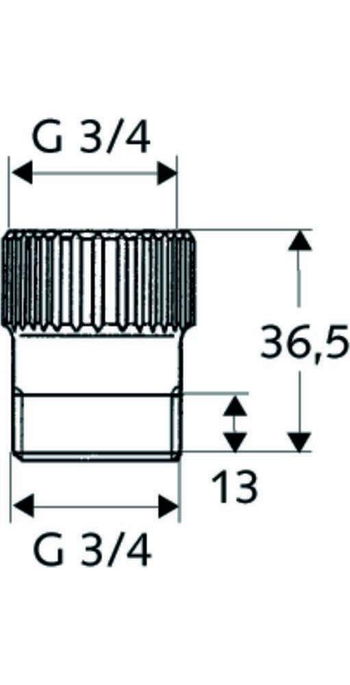 SCHELL Schlauchplatz-Sicherung für Geräteanschlussarmaturen 3/4Zoll