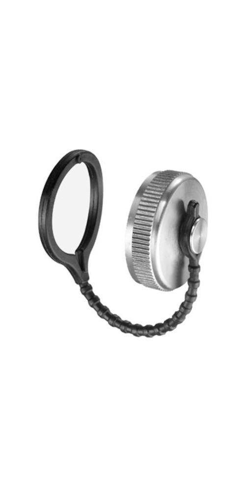 SCHELL Verschlusskappe mit Kette und Dichtscheibe, Messing 1/2Zoll