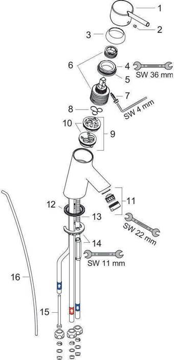 hansgrohe HG Einhebel-Waschtischmischer TALIS S Niederdruck chrom