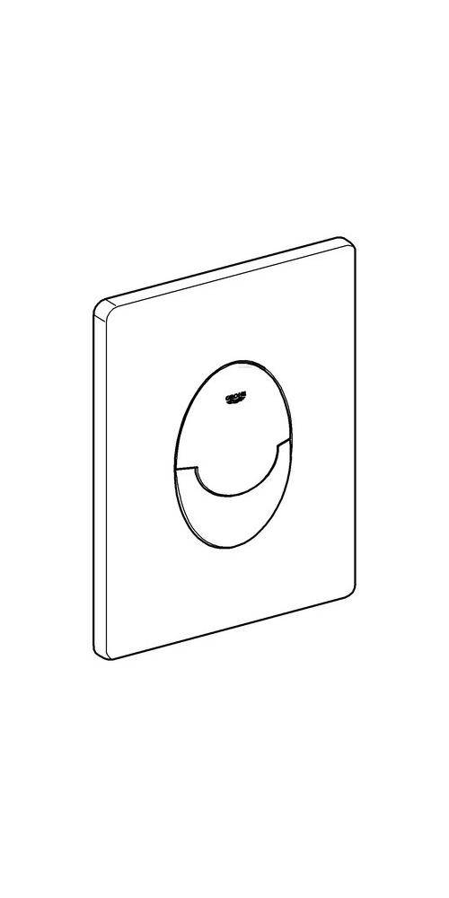 GROHE WC-Betätigung SKATE AIR 156x197mm alpinweiß