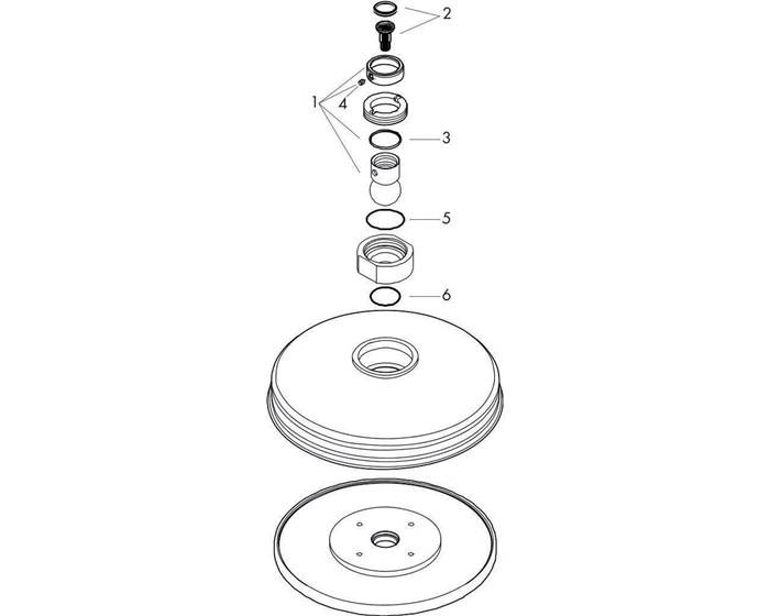 hansgrohe Tellerkopfbrause AXOR MONTREUX 240 1jet DN 15 chrom