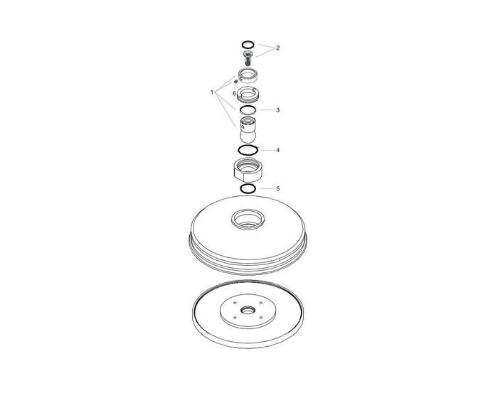hansgrohe Tellerkopfbrause 180 1jet AXOR MONTREUX DN 15 chrom