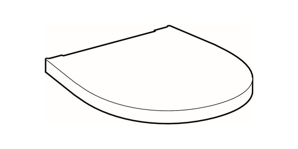 Geberit WC-Sitz VISIT mit Deckel, Scharniere verchromt weiß