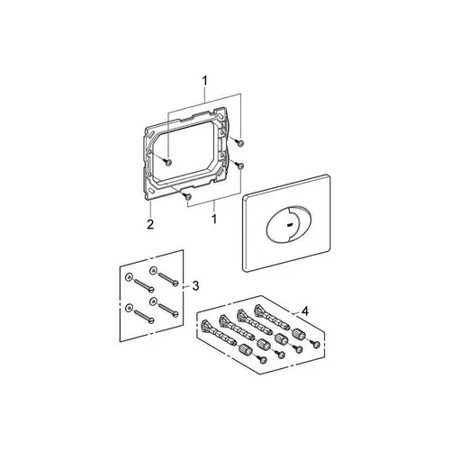 GROHE Abdeckplatte SKATE AIR 156x197mm chr chrom GROHE Abdeckplatte SKATE AIR 156x197mm chr chrom