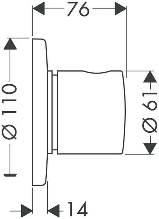 hansgrohe HG Ab-/Umstellventil TRIO/QUATTRO S Fertigset für