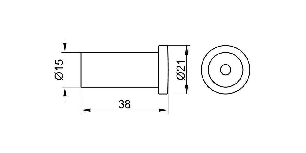 KEUCO Handtuchhaken PLAN Aluminium silber-eloxiert Aluminium