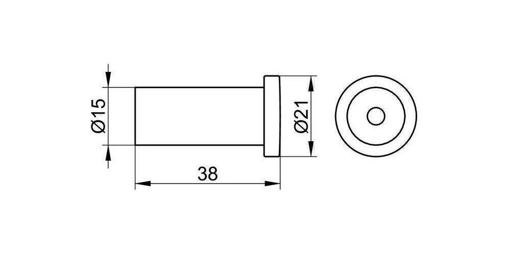 KEUCO Handtuchhaken PLAN Aluminium silber-eloxiert Aluminium
