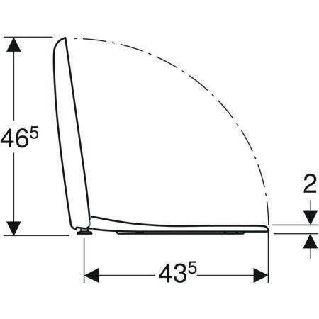 Geberit WC-Sitz RENOVA ohne Absenkautomatik weiß