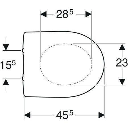 Geberit WC-Sitz RENOVA ohne Absenkautomatik weiß