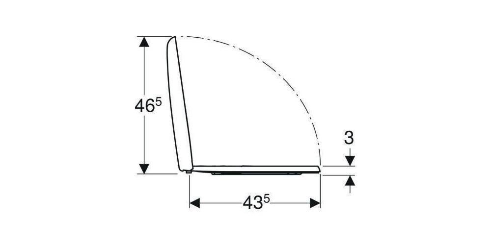 Geberit WC-Sitz RENOVA mit Absenkautomatik weiß
