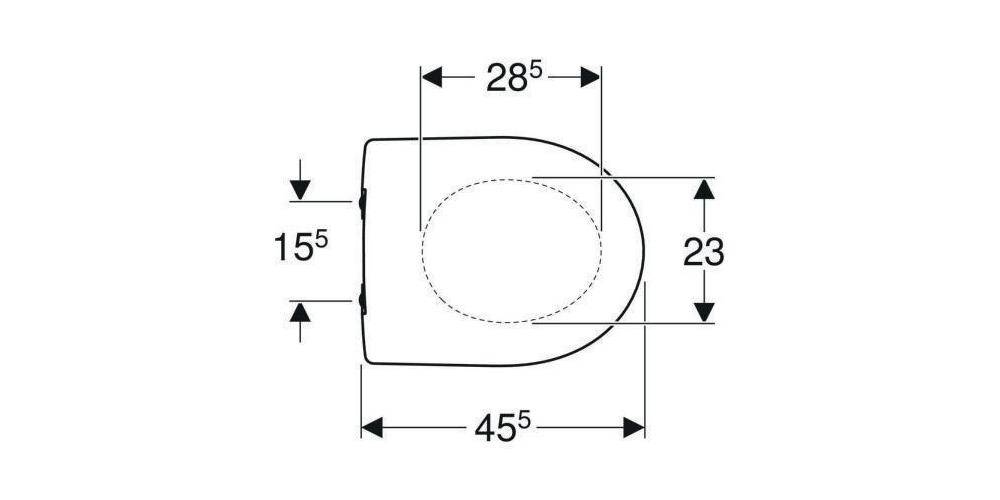 Geberit WC-Sitz RENOVA mit Absenkautomatik weiß