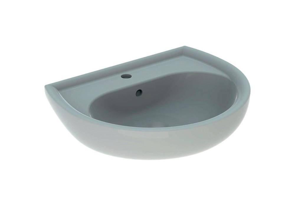 Geberit Waschtisch RENOVA m HL mit Überlauf 600x490mm pergamon