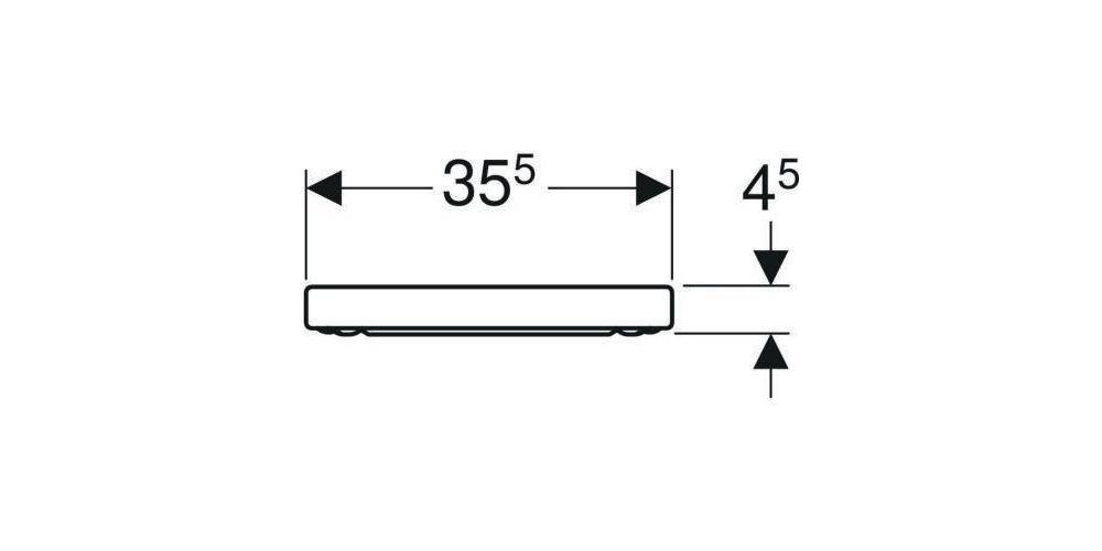 Geberit WC-Sitz RENOVA PLAN Befest v unten ohne Absenkautomatik weiß