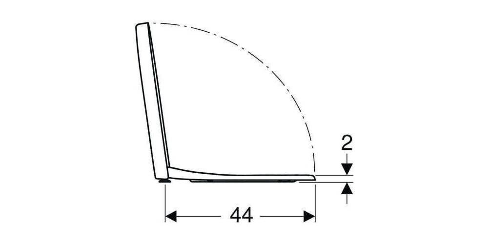 Geberit WC-Sitz RENOVA PLAN Befest von oben mit Absenkautomatik weiß
