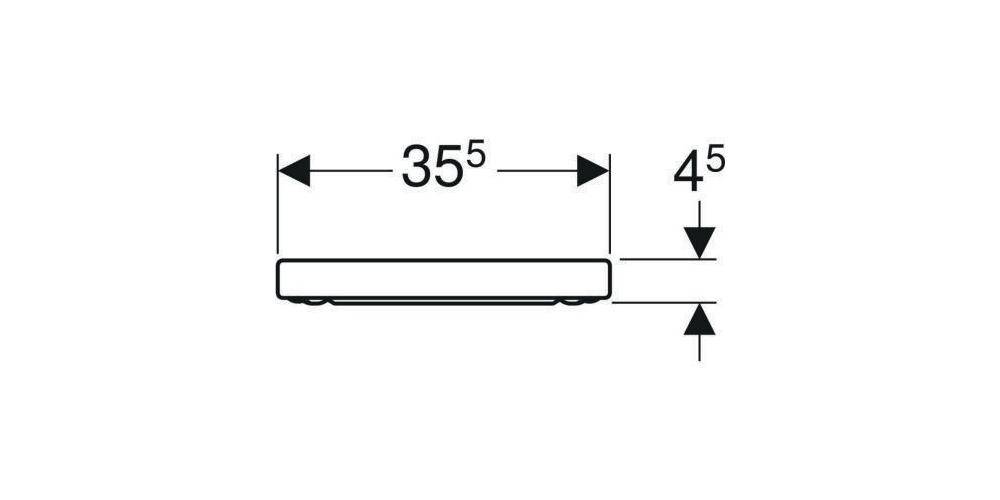 Geberit WC-Sitz RENOVA PLAN Befest von oben mit Absenkautomatik weiß