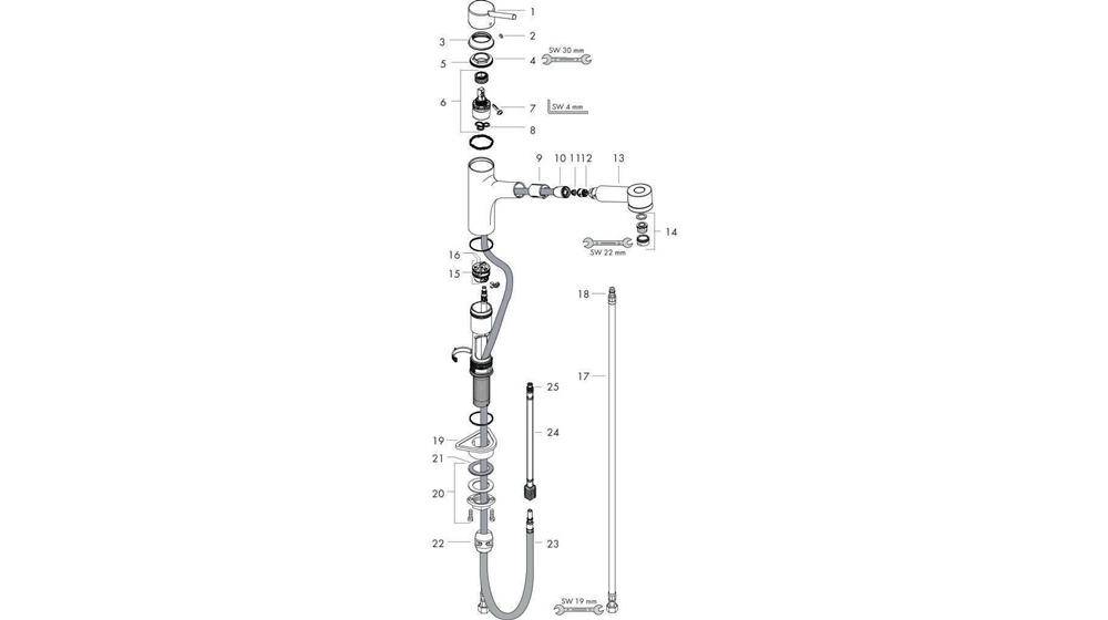 hansgrohe HG Einhebel-Spültischmischer TALIS S DN 15, mit