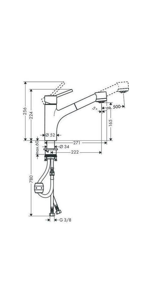 hansgrohe HG Einhebel-Spültischmischer TALIS S DN 15, mit
