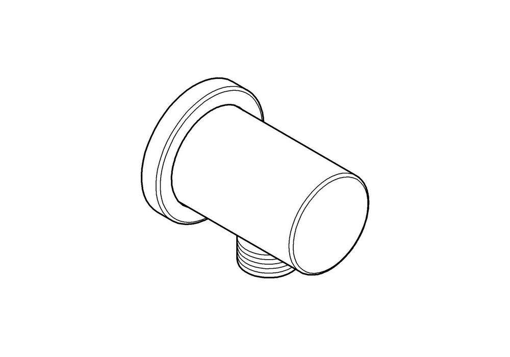 GROHE Wandanschlussbogen Rainshower 1/2Zoll chr rd Ros