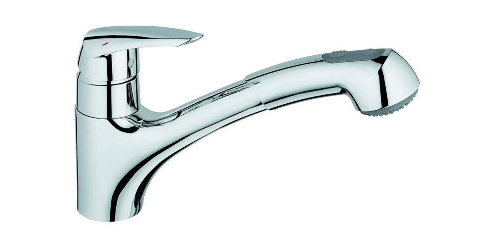 GROHE Einhand-Spültischbatterie EURODISC DN 15, Einlochmontage chrom