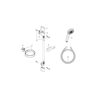 hansgrohe HG Brauseset CROMA 100 MULTI Brausestange Unica´C 900mm hansgrohe HG Brauseset CROMA 100 MULTI Brausestange Unica´C 900mm