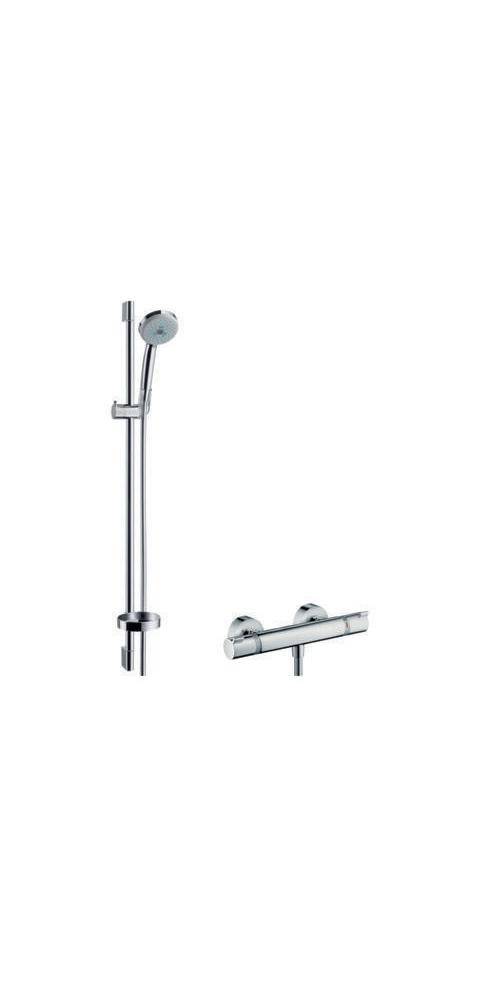 hansgrohe HG Brausekombi Ecos MULTI COM CROMA 100 Brausestange