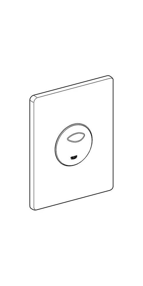 GROHE Abdeckplatte SKATE 156x197mm awe alpinweiß