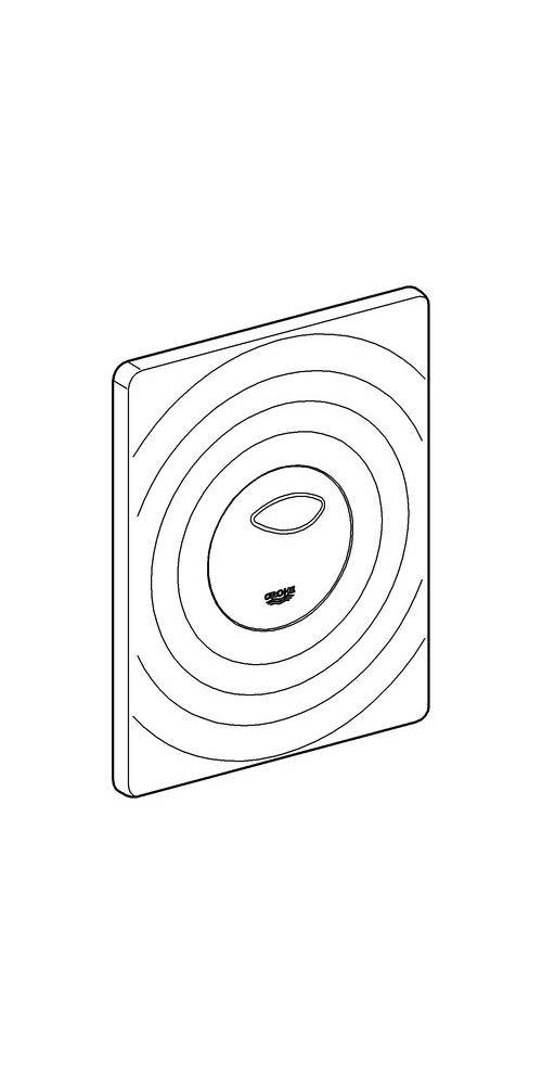 GROHE Abdeckplatte SURF 156x197mm chr chrom