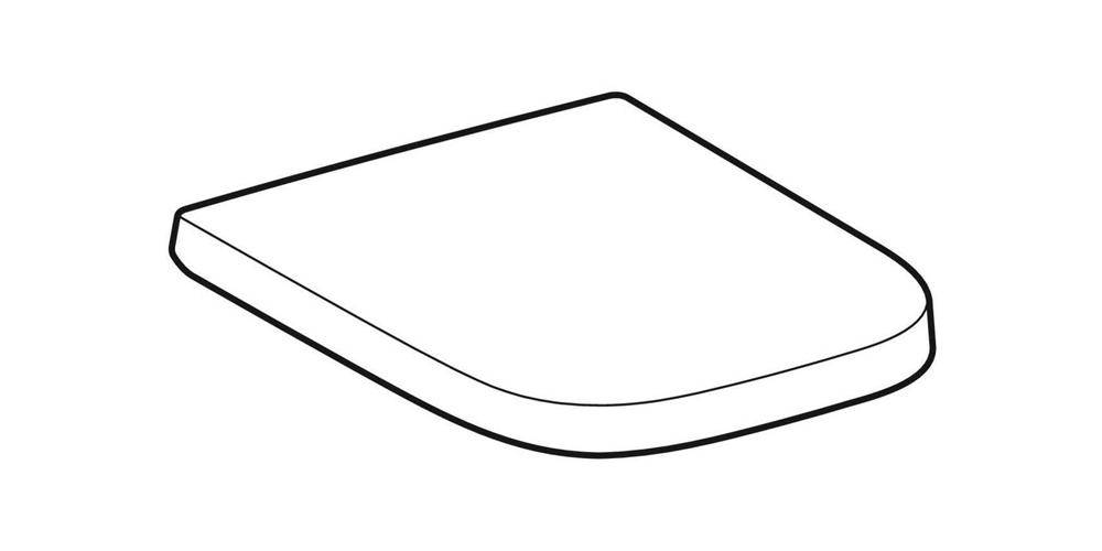 Geberit WC-Sitz RENOVA PLAN Scharn ES mit Absenkautomatik weiß