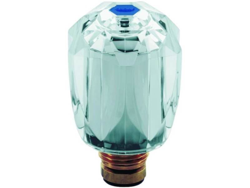 GROHE 45951000 Oberteil DN 15, Brilliant-Griff, VPE10 Markierung blau chrom