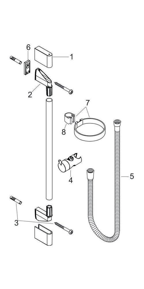hansgrohe HG Brausestange UNICA'CROMETTA 900mm chrom