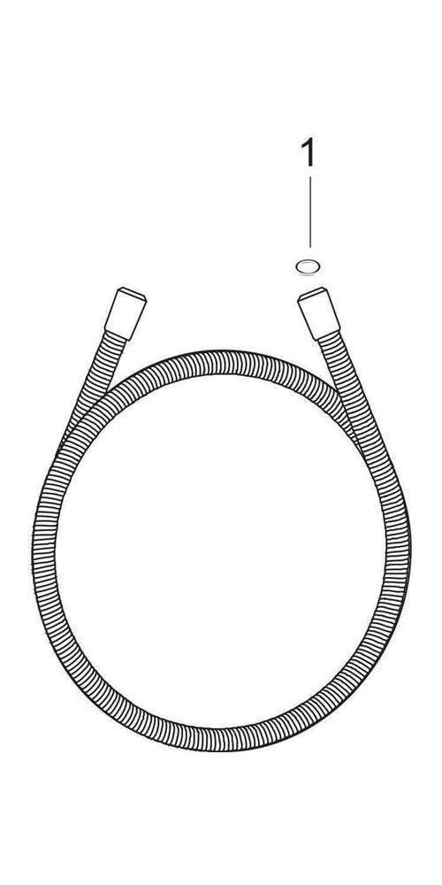 hansgrohe HG Metallbrauseschlauch SENSOFLEX 2000mm chrom