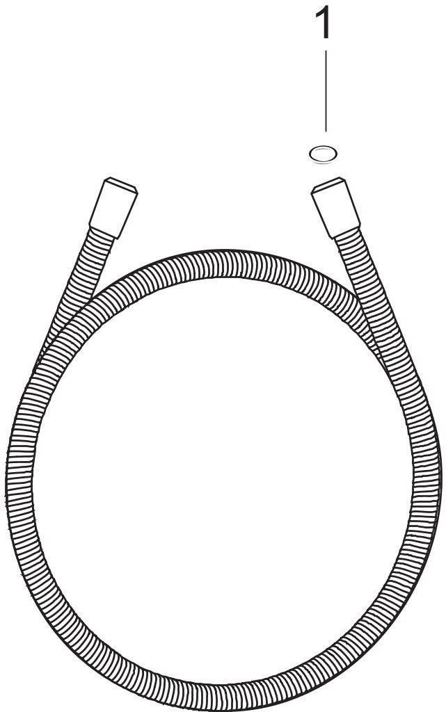 Hansgrohe HG Brauseschlauch Sensoflex 1600 mm verchromt.