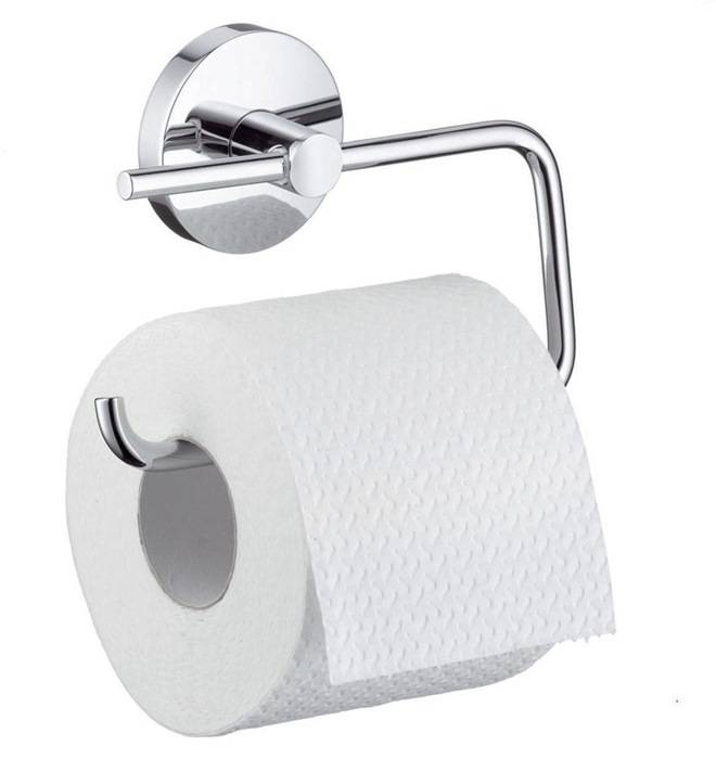 hansgrohe HG Papierrollenhalter LOGIS ohne Deckel, Wandmontage chrom