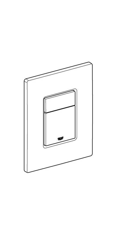 GROHE WC-Betätigung SKATE C 156x197mm alpinweiß