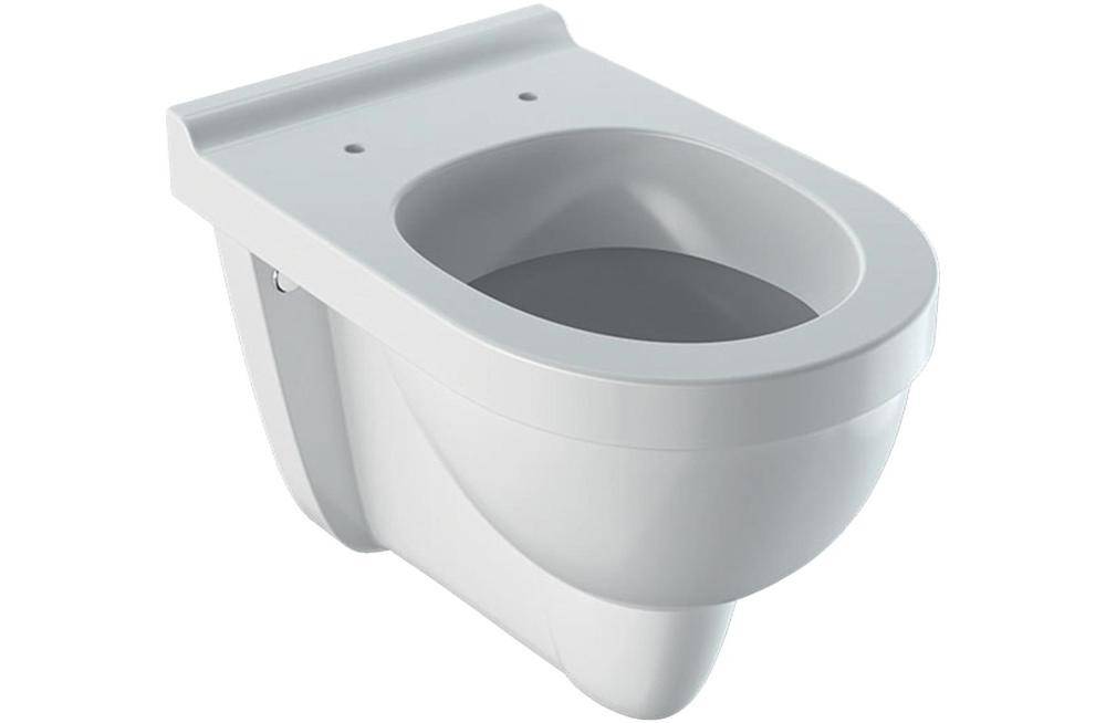 Geberit Wand-Tiefspül-WC RENOVA COMFORT erhöht, mit Spülrand weiß