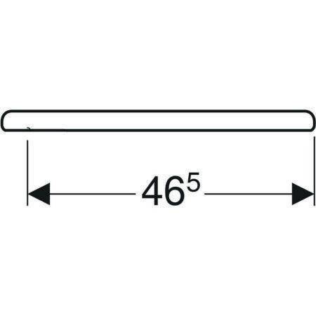 Geberit WC-Sitz RENOVA COMFORT ohne Absenkautomatik weiß