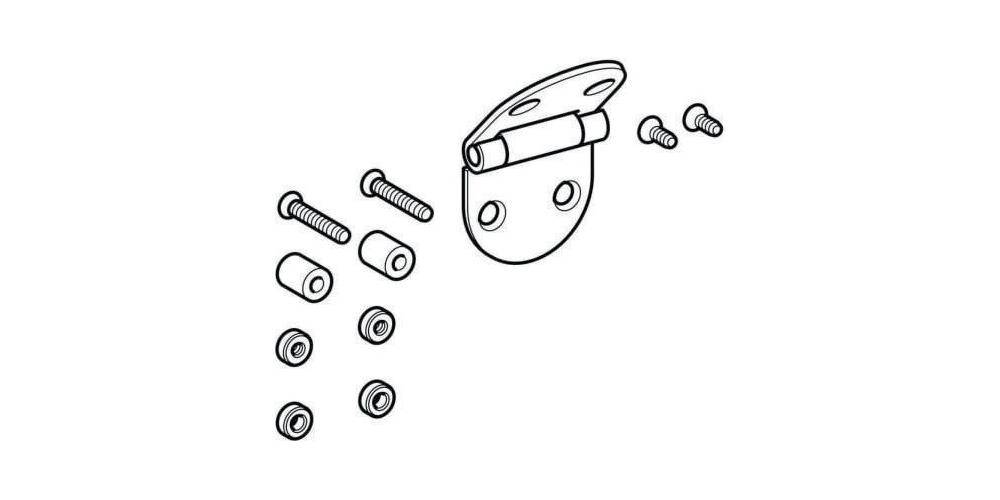 Geberit Edelstahlscharnier passend zu Joly Urinal-Deckel