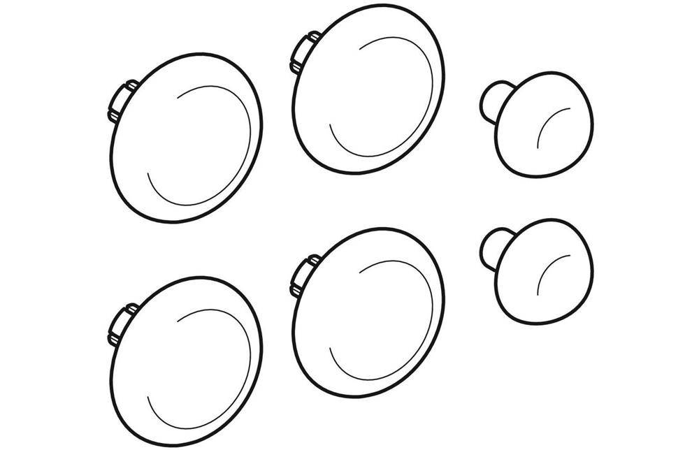 Geberit Sitzdeckelpuffer passend zu 573430, 573440 und 572170