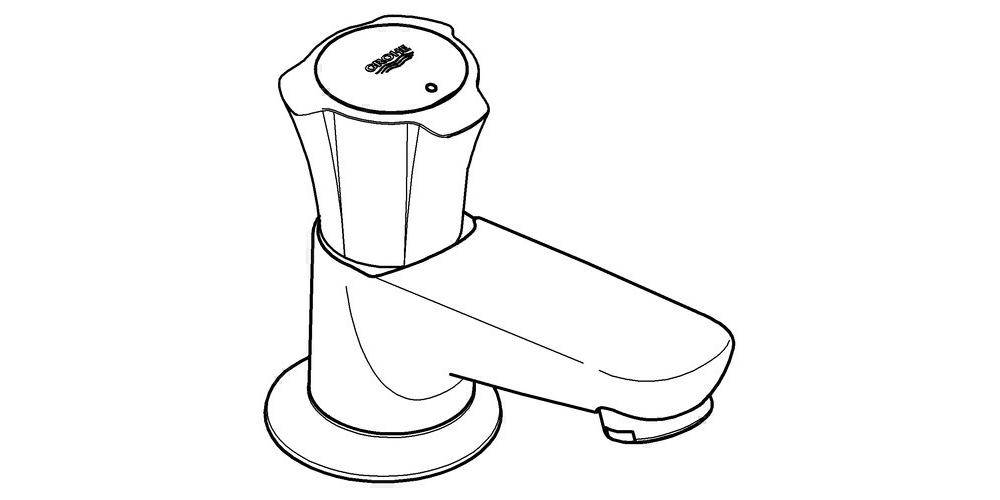 GROHE Standventil COSTA 1/2Zoll, Auslaufhöhe Unterkante 39mm chr