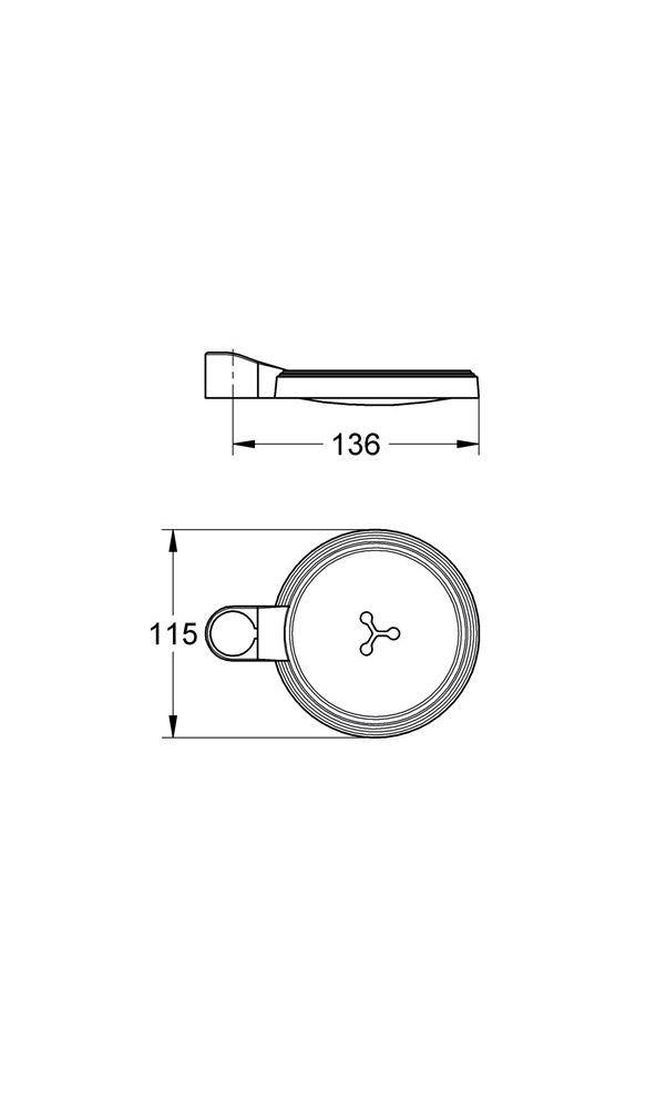GROHE Seifenschale transparent