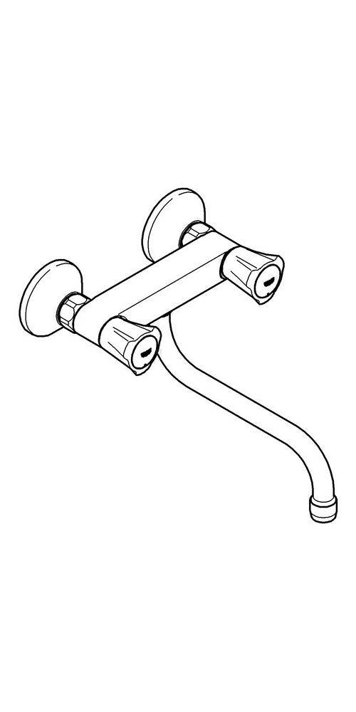 GROHE Schwenk-Batterie COSTA 1/2Zoll chr