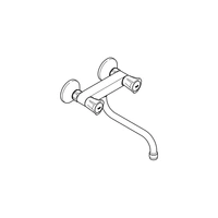 GROHE Schwenk-Batterie COSTA 1/2Zoll chr GROHE Schwenk-Batterie COSTA 1/2Zoll chr