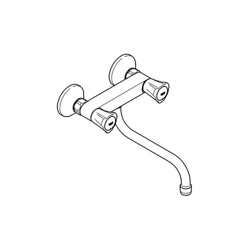 GROHE Schwenk-Batterie COSTA 1/2Zoll chr GROHE Schwenk-Batterie COSTA 1/2Zoll chr