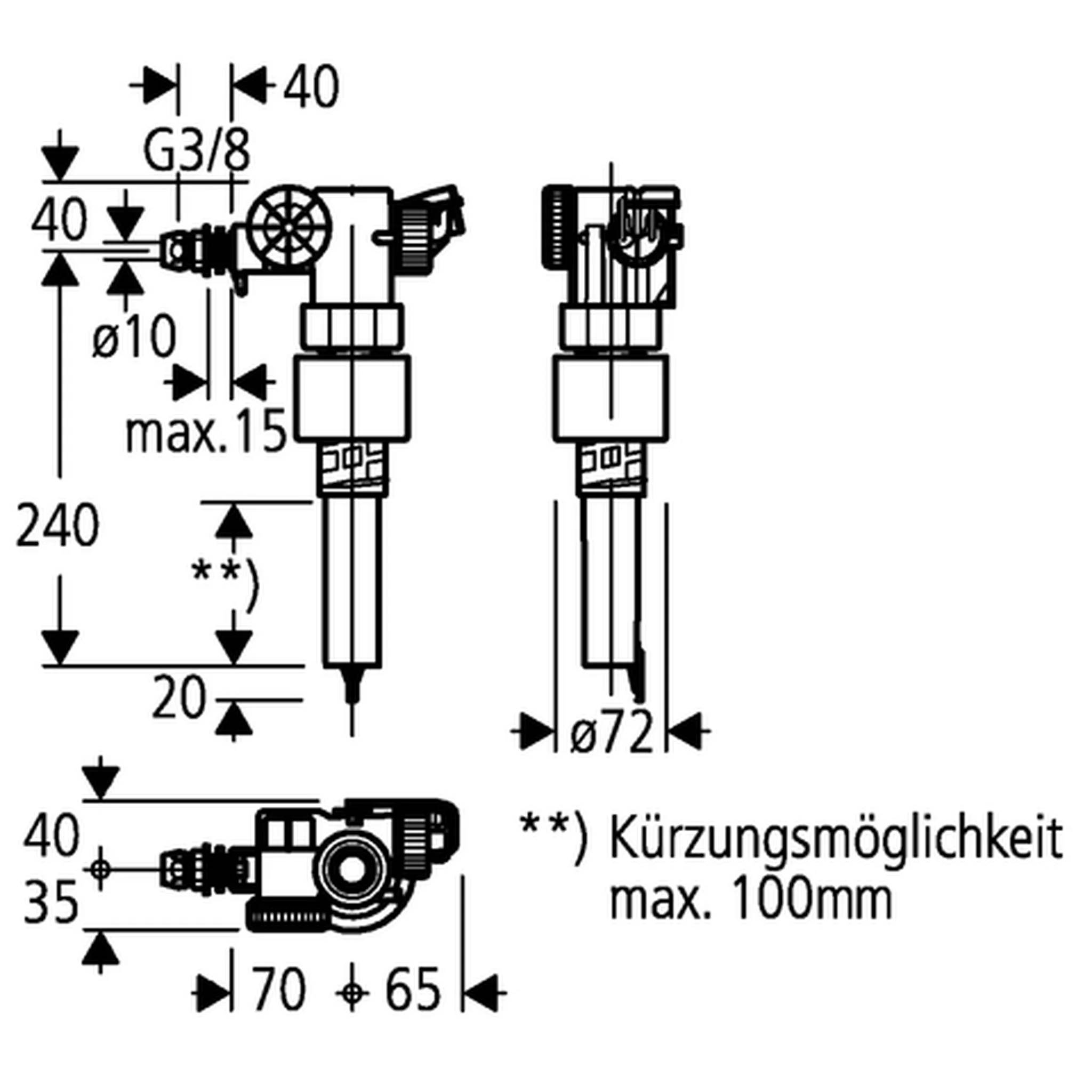 Grohe Füllventil für Spülkasten, 1 Stk.