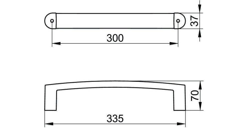 KEUCO Haltegriff ELEGANCE 300mm verchromt verchromt