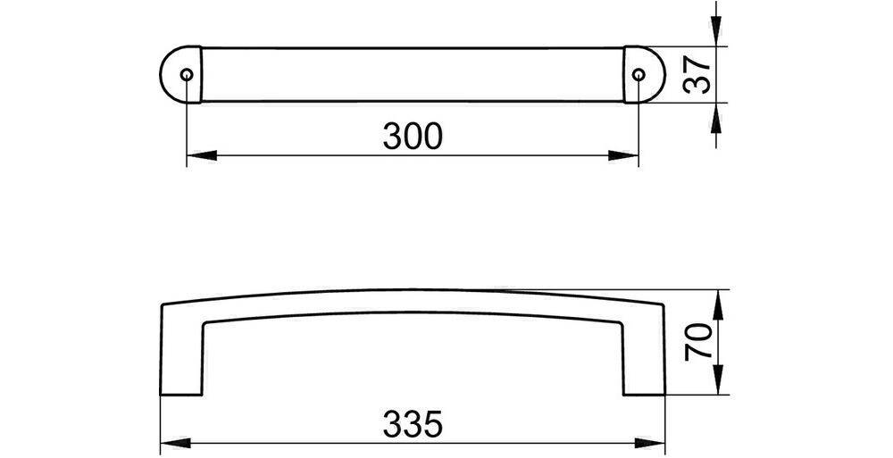 KEUCO Haltegriff ELEGANCE 300mm verchromt verchromt