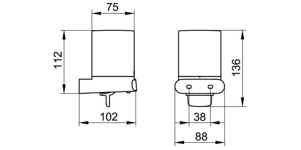 KEUCO Lotionspender ELEGANCE Echtkristall-Glas mattiert verchromt