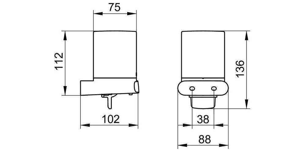 KEUCO Lotionspender ELEGANCE Echtkristall-Glas mattiert verchromt