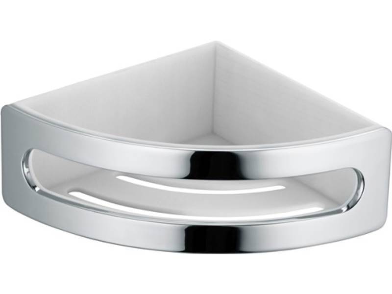 KEUCO Eckduschkorb ELEGANCE 2-tlg Kunststoffeinsatz weiß verchromt