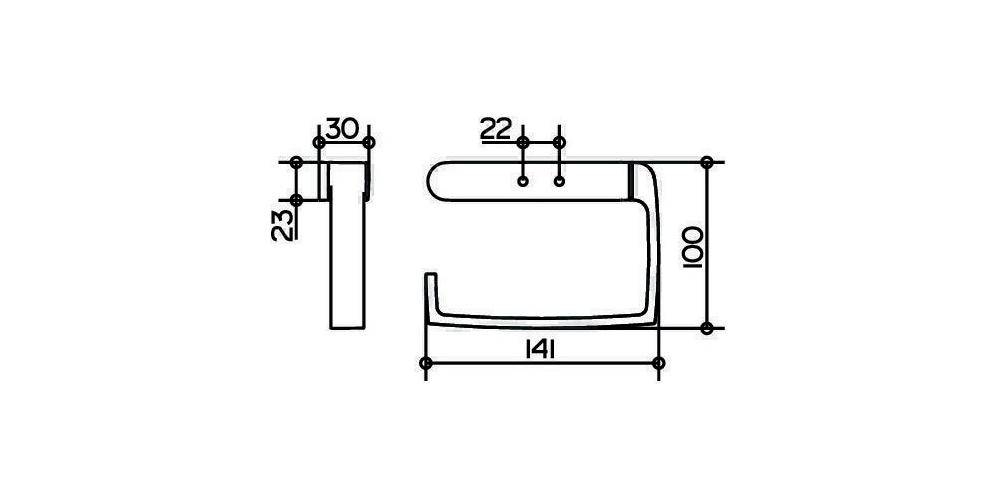 KEUCO Toilettenpapierhalter ELEGANCE offene Form verchromt verchromt